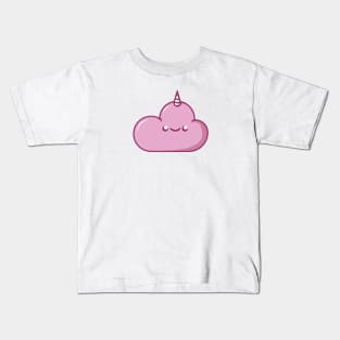 Pink unicorn cloud Kids T-Shirt